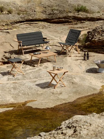 Outdoor Market πτυσσόμενη καρέκλα - Μαύρο-μπεζ - HAY