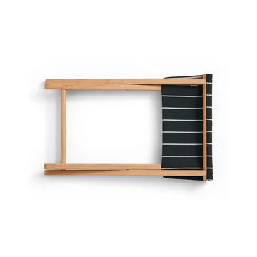 Outdoor Market πτυσσόμενο σκαμπό - Μαύρο-μπεζ - HAY