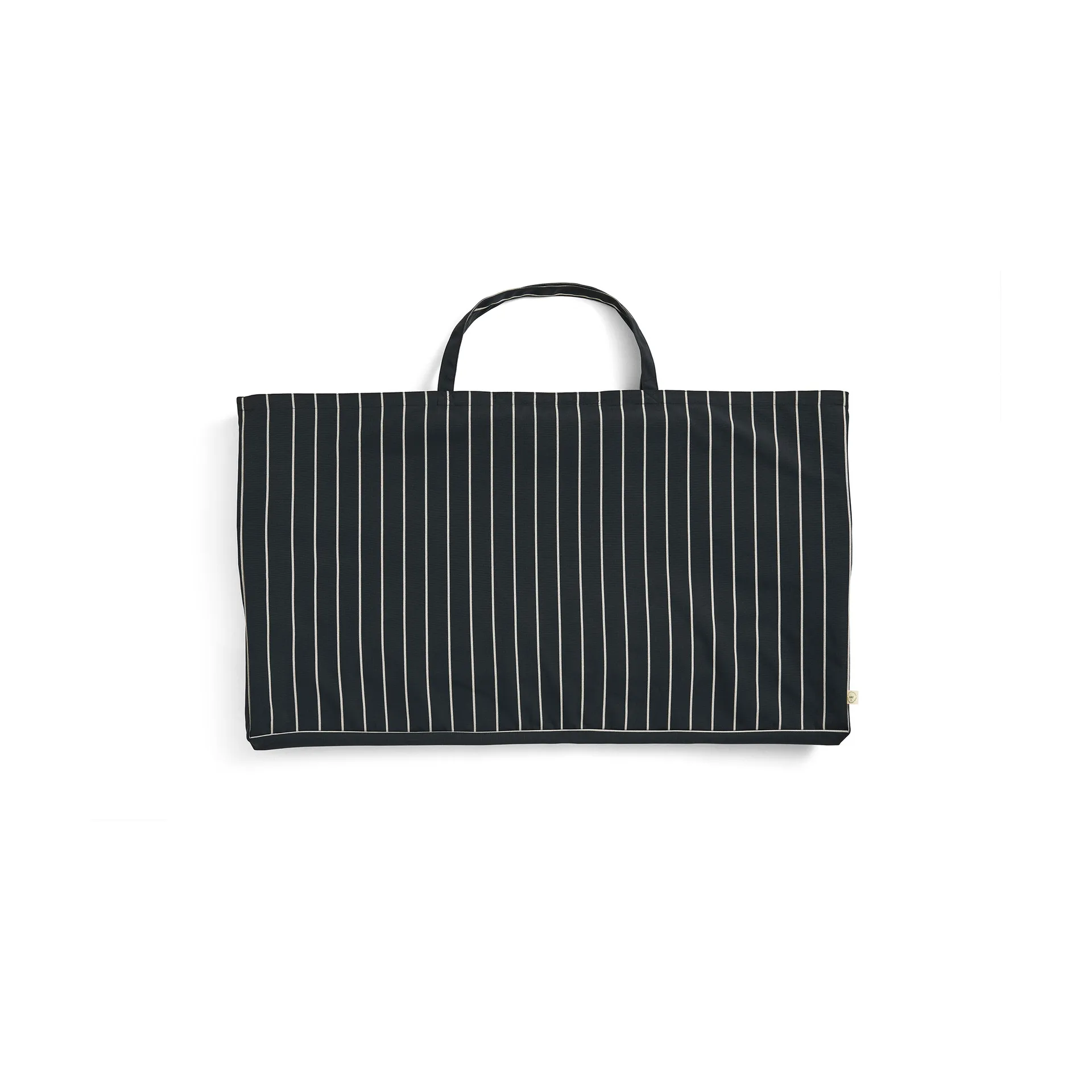 Outdoor Market πτυσσόμενος καναπές, Μαύρο-μπεζ, 2 θέσεων HAY