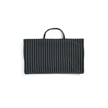 Outdoor Market πτυσσόμενος καναπές - Μαύρο-μπεζ, 2 θέσεων - HAY