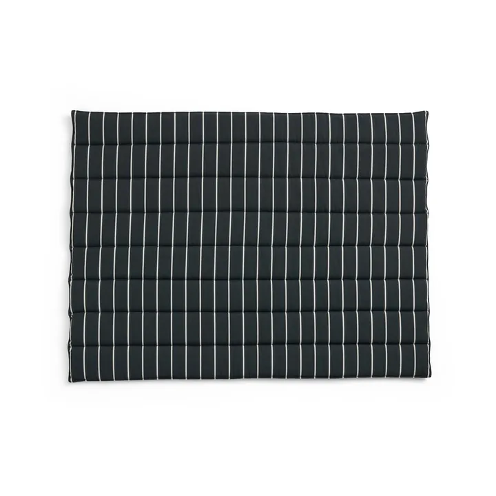 Outdoor Market μαξιλάρι για καναπέ - Μαύρο-μπεζ, 2 θέσεων - HAY