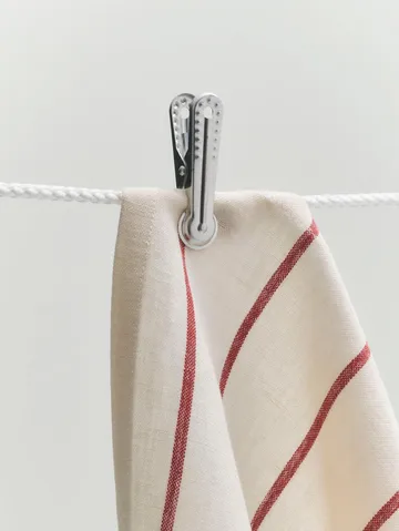 Outdoor Market πετσέτα κουζίνας - Μπεζ-κόκκινο, σετ 2 τεμ. - HAY