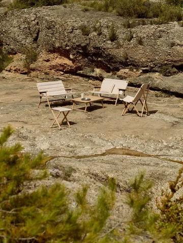 Outdoor Market μαξιλάρι - Μπεζ-κόκκινο, 45x35 εκ. - HAY