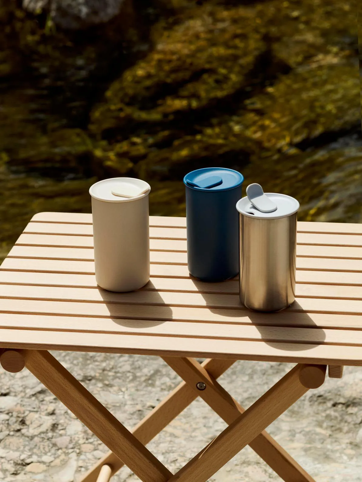 Outdoor Market πτυσσόμενο τραπέζι, Οξιά, μικρό HAY