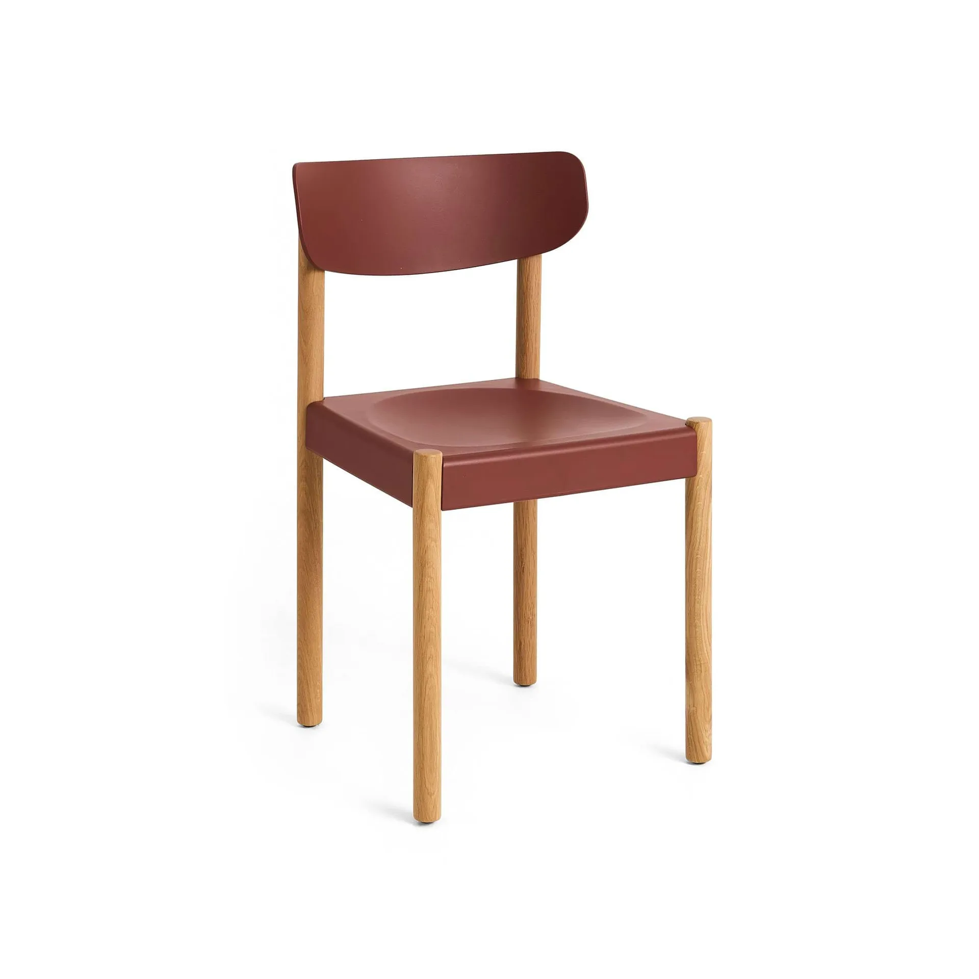 Pack Chair 10 καρέκλα, Λαδωμένη δρυς-hull red HAY
