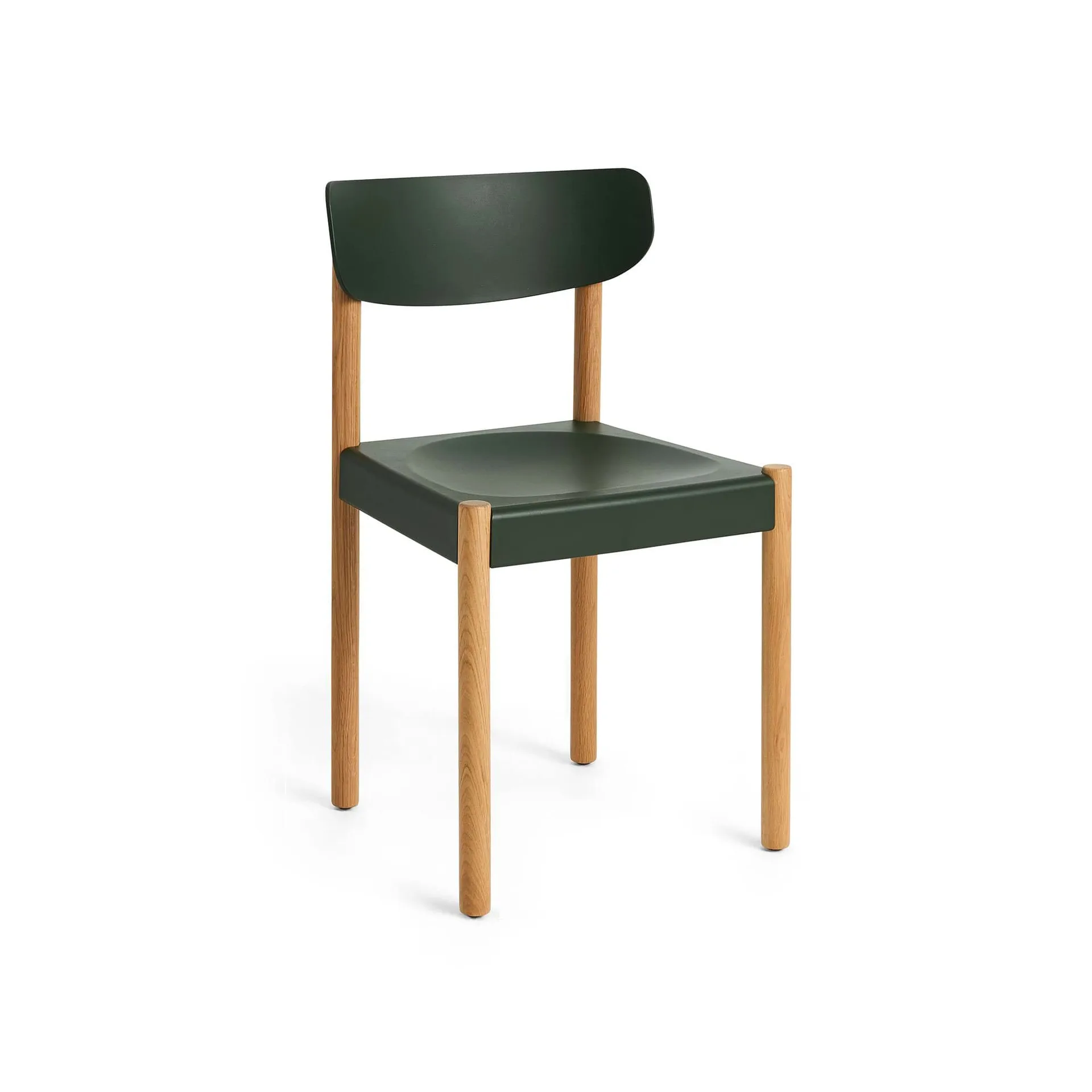 Pack Chair 10 καρέκλα, Λαδωμένη δρυς-palm green HAY