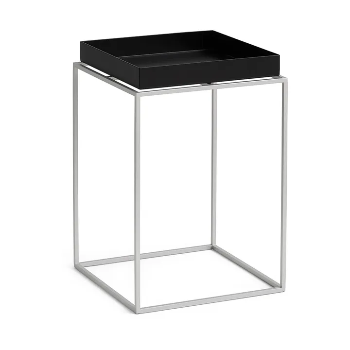 Pack Chair 11 καρέκλα - Black-γκρι σιλικόνη, 30x30x44 εκ. - HAY