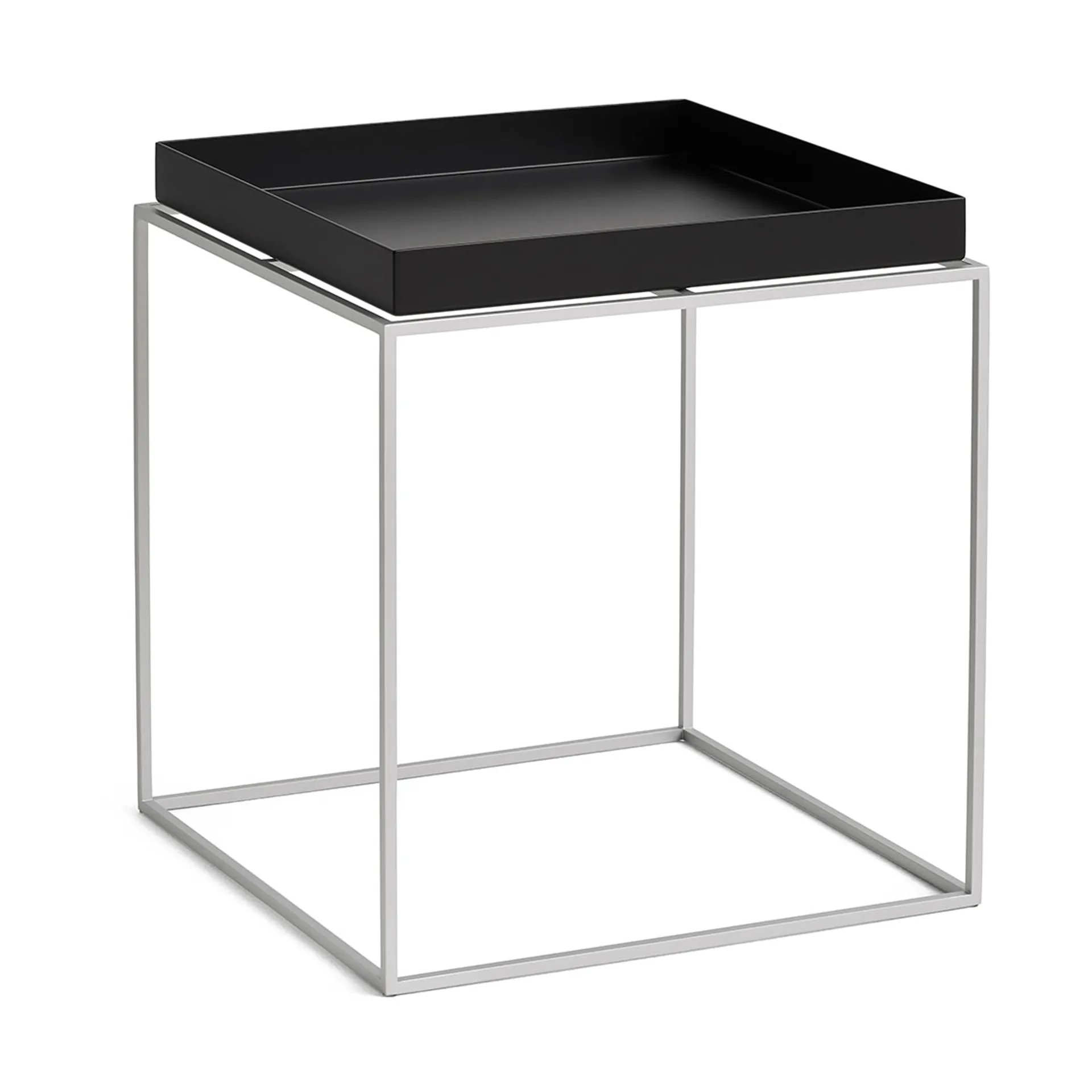 Pack Chair 11 καρέκλα, Black-γκρι σιλικόνη, 40x40x44 εκ. HAY