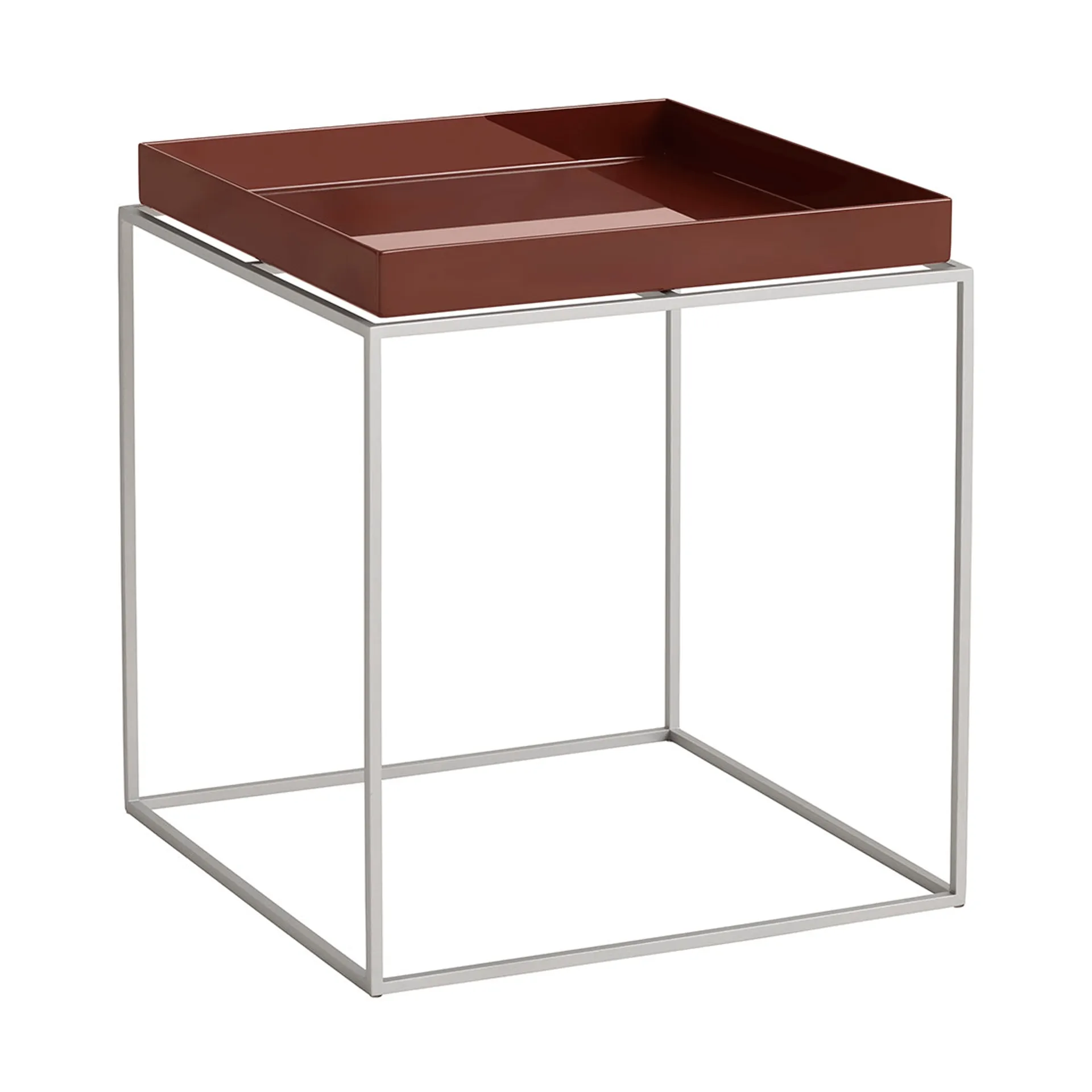 Pack Chair 11 καρέκλα, Chocolate-γκρι σιλικόνη, 40x40x44 εκ. HAY