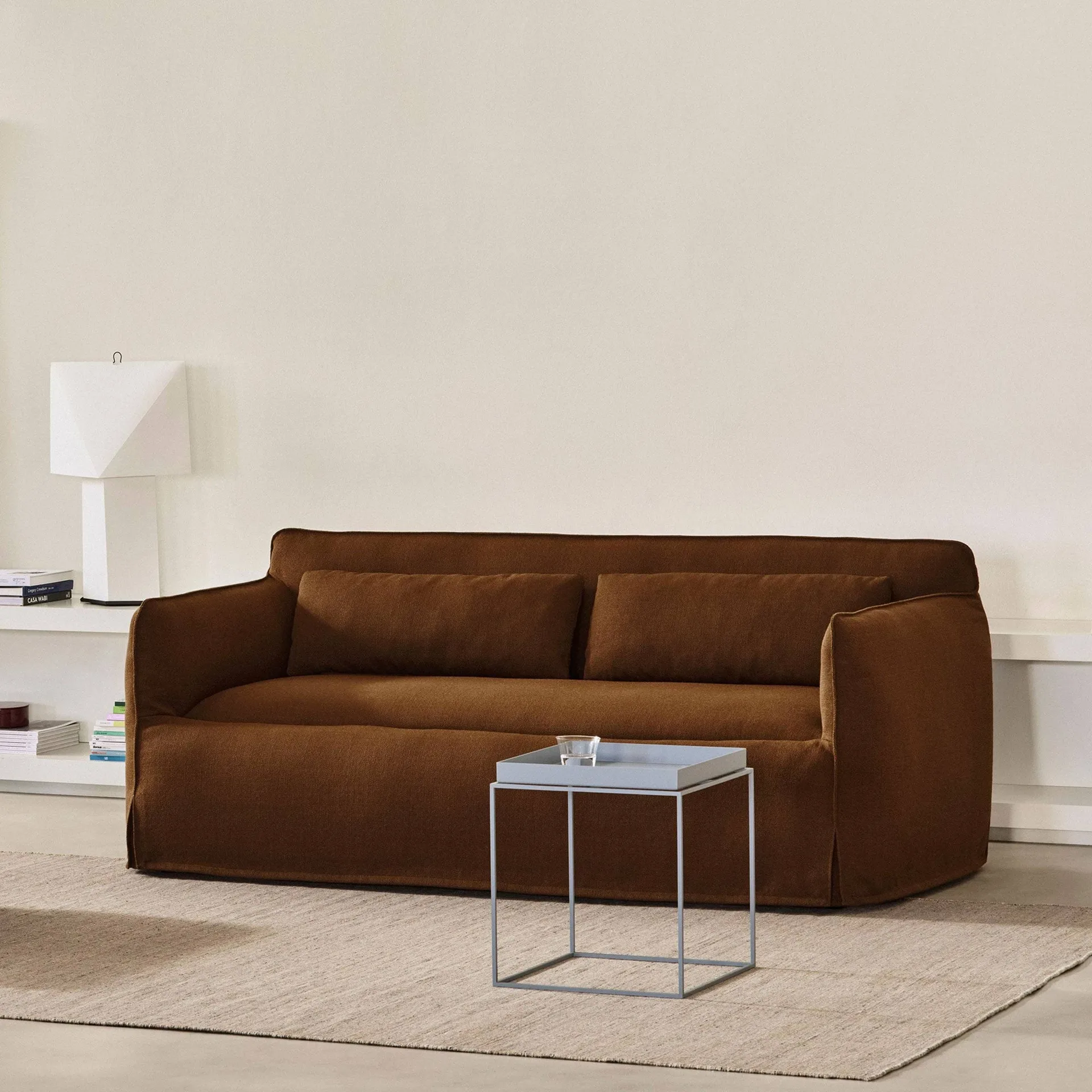 Pack Chair 11 καρέκλα, Chocolate-γκρι σιλικόνη, 40x40x44 εκ. HAY