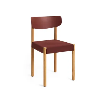Pack Chair 11 καρέκλα - Λαδωμένη δρυς-hull red-Steelcut 655 - HAY