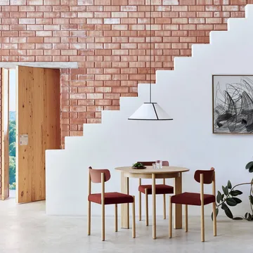 Pack Chair 11 καρέκλα - Λαδωμένη δρυς-hull red-Steelcut 655 - HAY