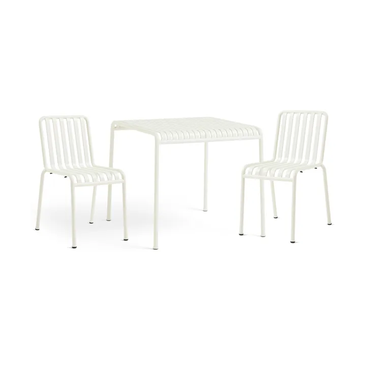 Palissade τραπεζαρία 2 καρέκλες 82,5x90 εκ. cream white - HAY