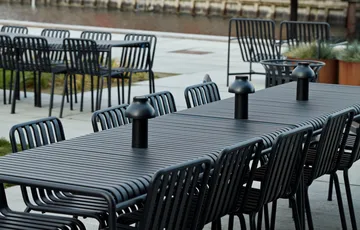 Palissade σετ τραπεζαρίας 4 καρέκλες 170x90 cm - Anthracite - HAY