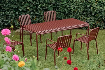 Palissade σετ τραπεζαρίας 4 καρέκλες 170x90 cm - Iron red - HAY