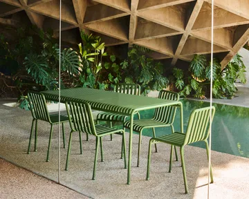 Palissade σετ τραπεζαρίας 4 καρέκλες 170x90 cm - Olive - HAY