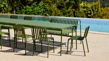 Palissade σετ τραπεζαρίας 4 καρέκλες 170x90 cm - Olive - HAY