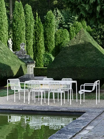 Palissade σετ τραπεζαρίας 4 καρέκλες 170x90 εκ. cream white - HAY