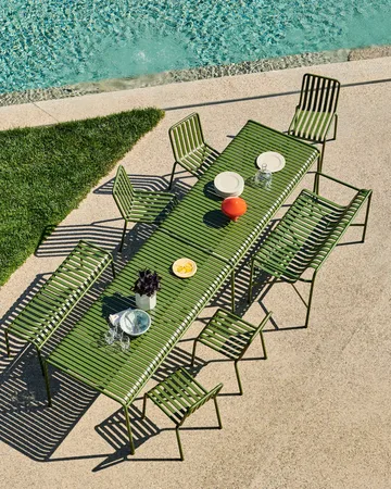 Palissade τραπεζαρία 6 καρέκλες 170x90 εκ. olive - HAY