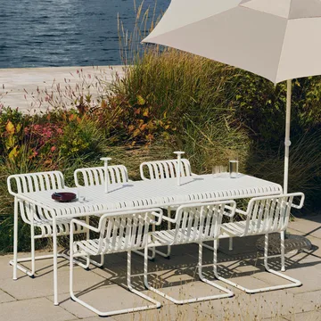 Palissade Cantilever Dining καρεκλά με μπράτσα - Cream white - HAY