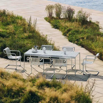 Palissade Cantilever Dining καρεκλά με μπράτσα - Hot galvanised steel - HAY