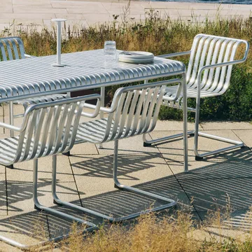 Palissade Cantilever Dining καρεκλά με μπράτσα - Hot galvanised steel - HAY