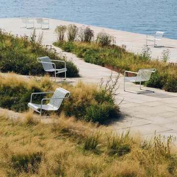 Palissade Cantilever Low πολυθρόνα lounge - Hot galvanised steel - HAY