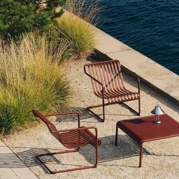 Palissade Cantilever Low πολυθρόνα lounge - Iron red - HAY