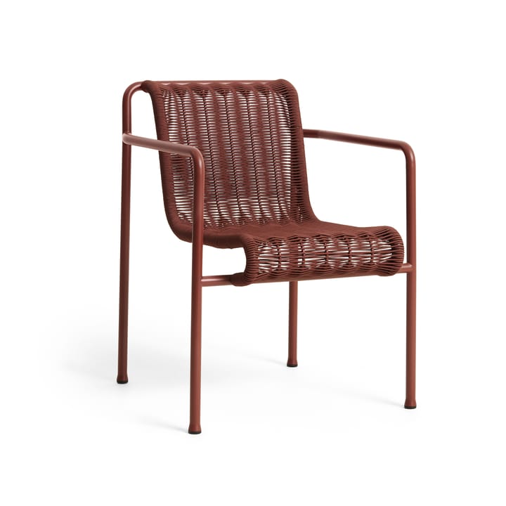 Palissade Cord Dining καρέκλα με μπράτσα - Iron red - HAY