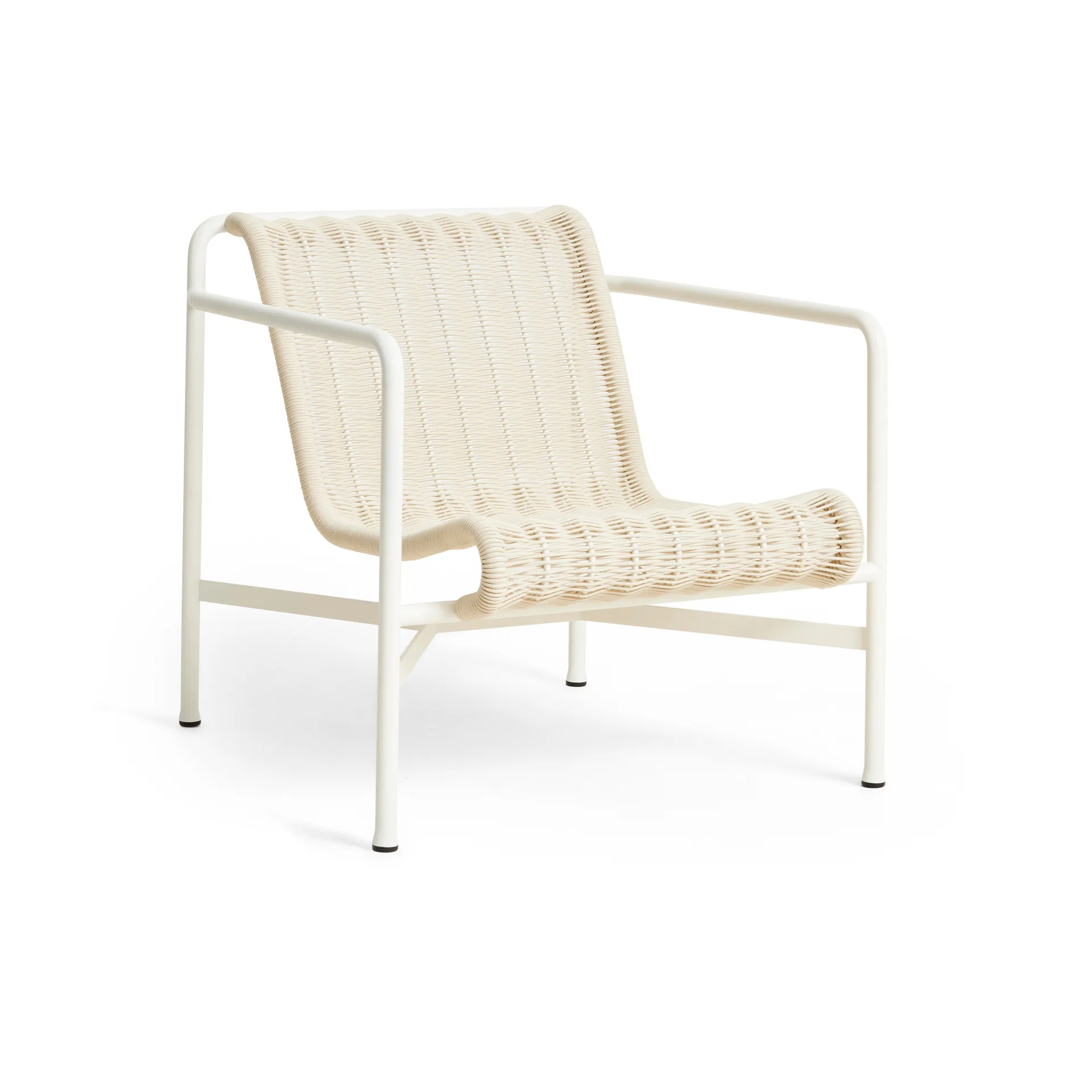 Palissade Cord Low πολυθρόνα lounge, Cream white HAY