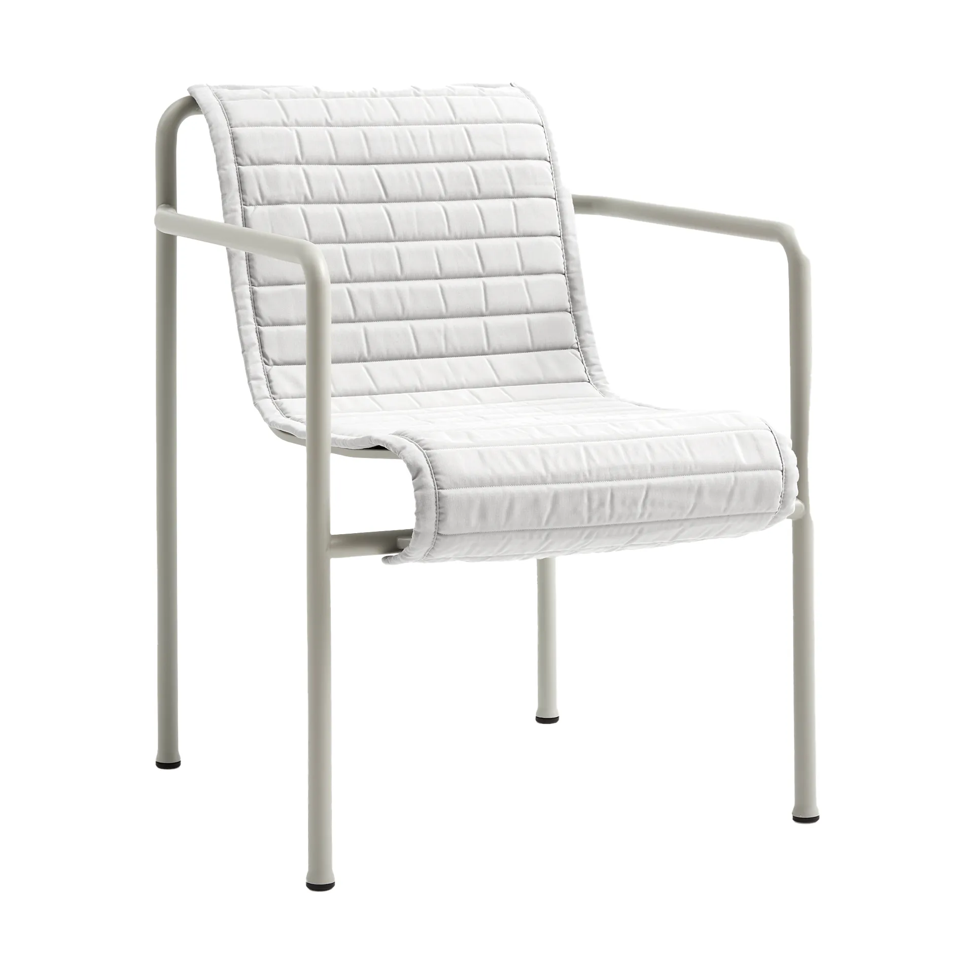 Palissade Dining Quilted μαξιλάρι για καρέκλα με μπράτσα, Sky grey HAY