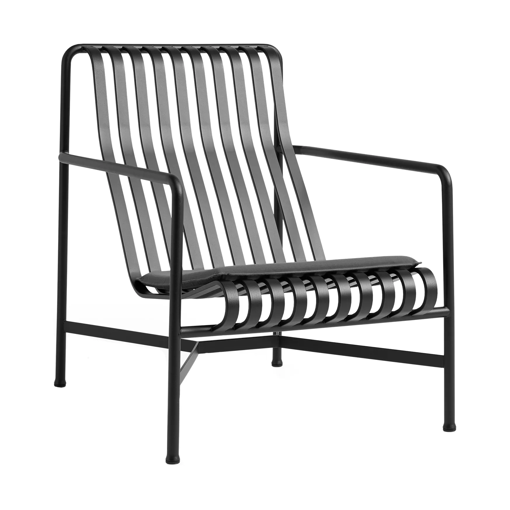 Palissade μαξιλάρι καθίσματος για πολυθρόνα lounge high & low, Anthracite HAY