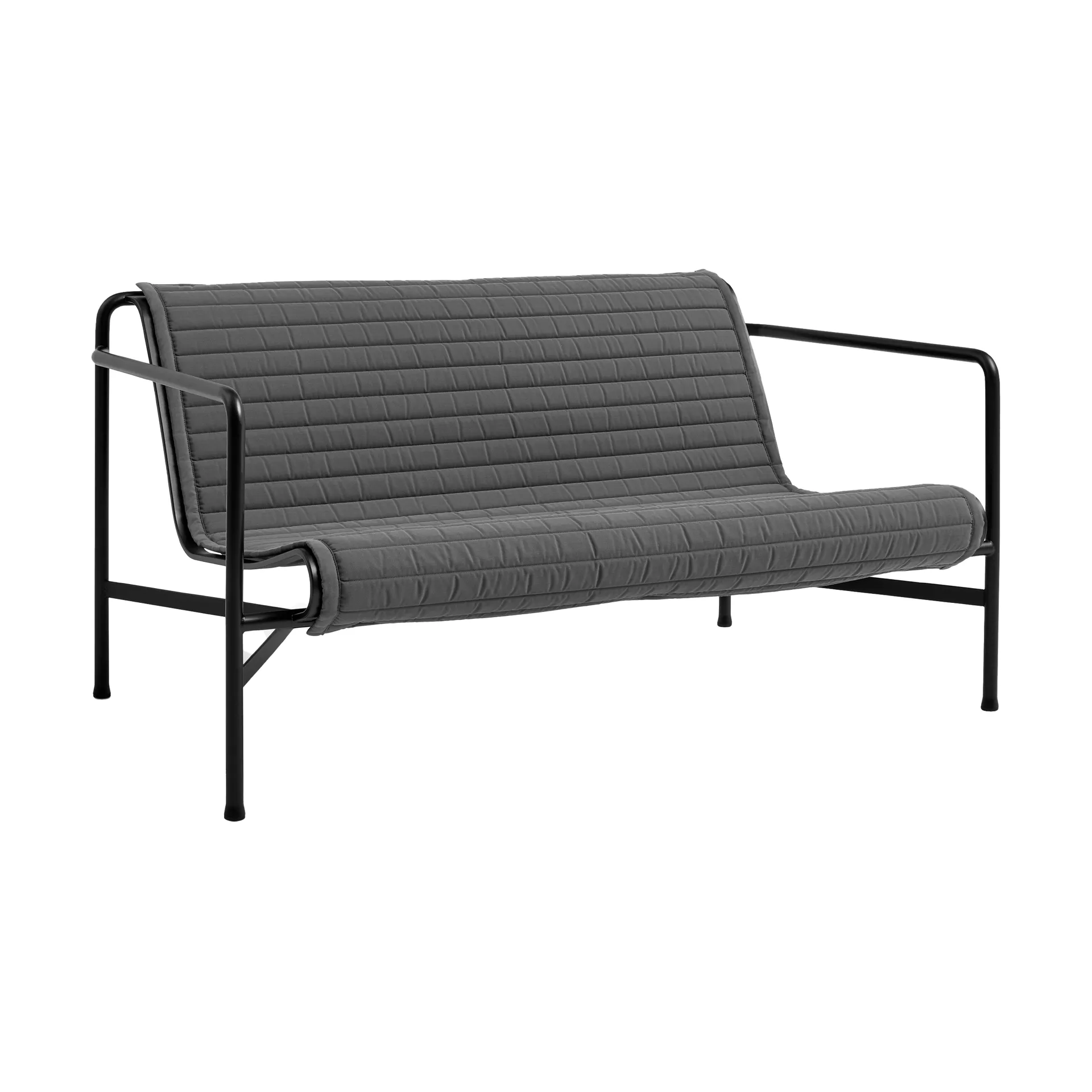 Palissade Lounge Quilted μαξιλάρι καναπέ, Anthracite, για lounge καναπέ HAY