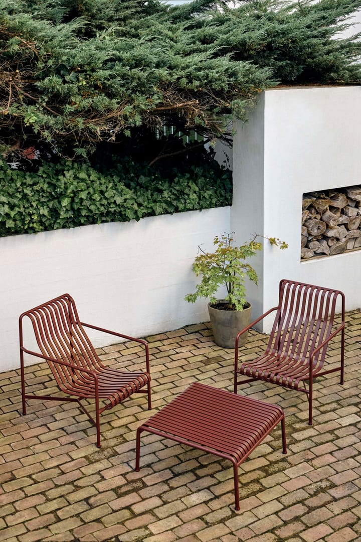 Palissade Low πολυθρόνα lounge, Iron red HAY