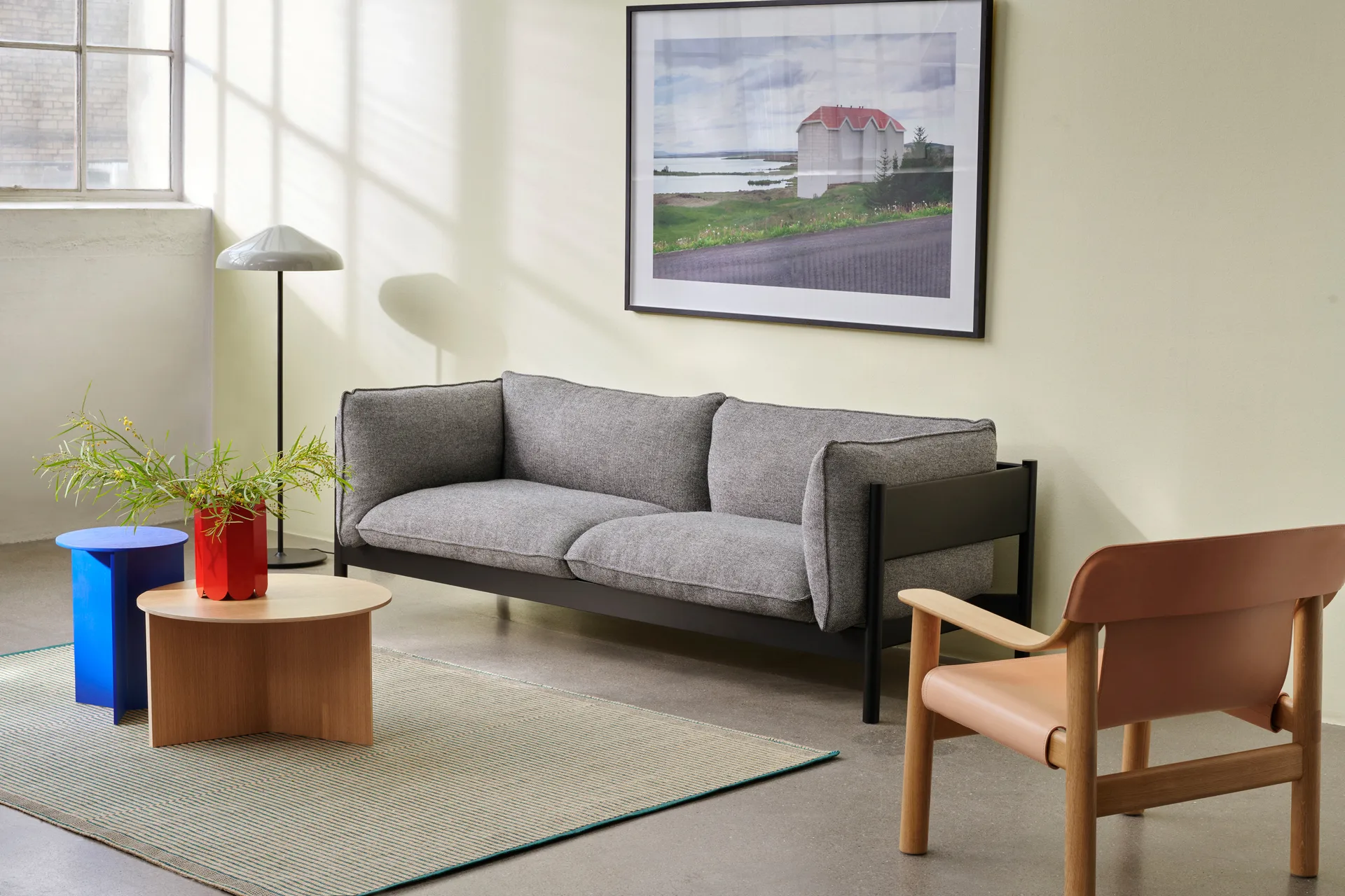 Φωτιστικό δαπέδου, Pao Steel, 47 εκ, Κρεμ HAY