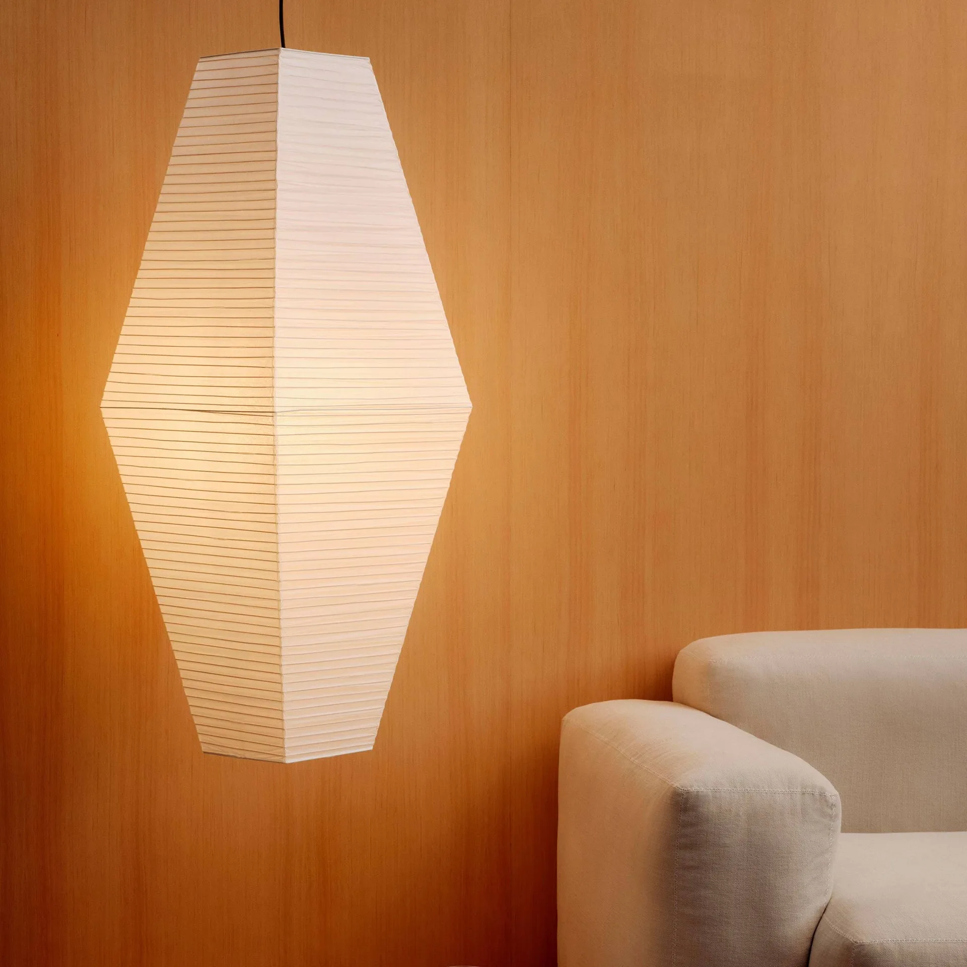Paper Shade Prism καπέλο φωτιστικού, Classic white, 40x110 cm HAY
