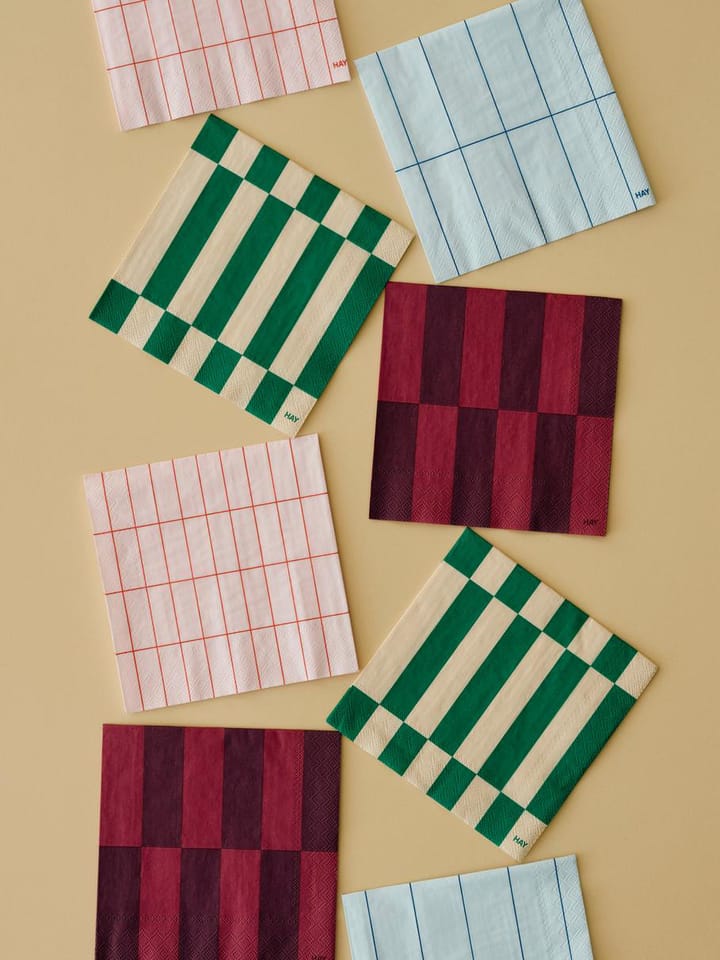 Pattern Dinner χαρτοπετσέτα 40x40 εκ. 20 τεμαχίων, Bordeaux-wine HAY