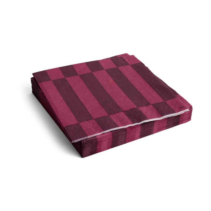 Pattern Dinner χαρτοπετσέτα 40x40 εκ. 20 τεμαχίων - Bordeaux-wine - HAY