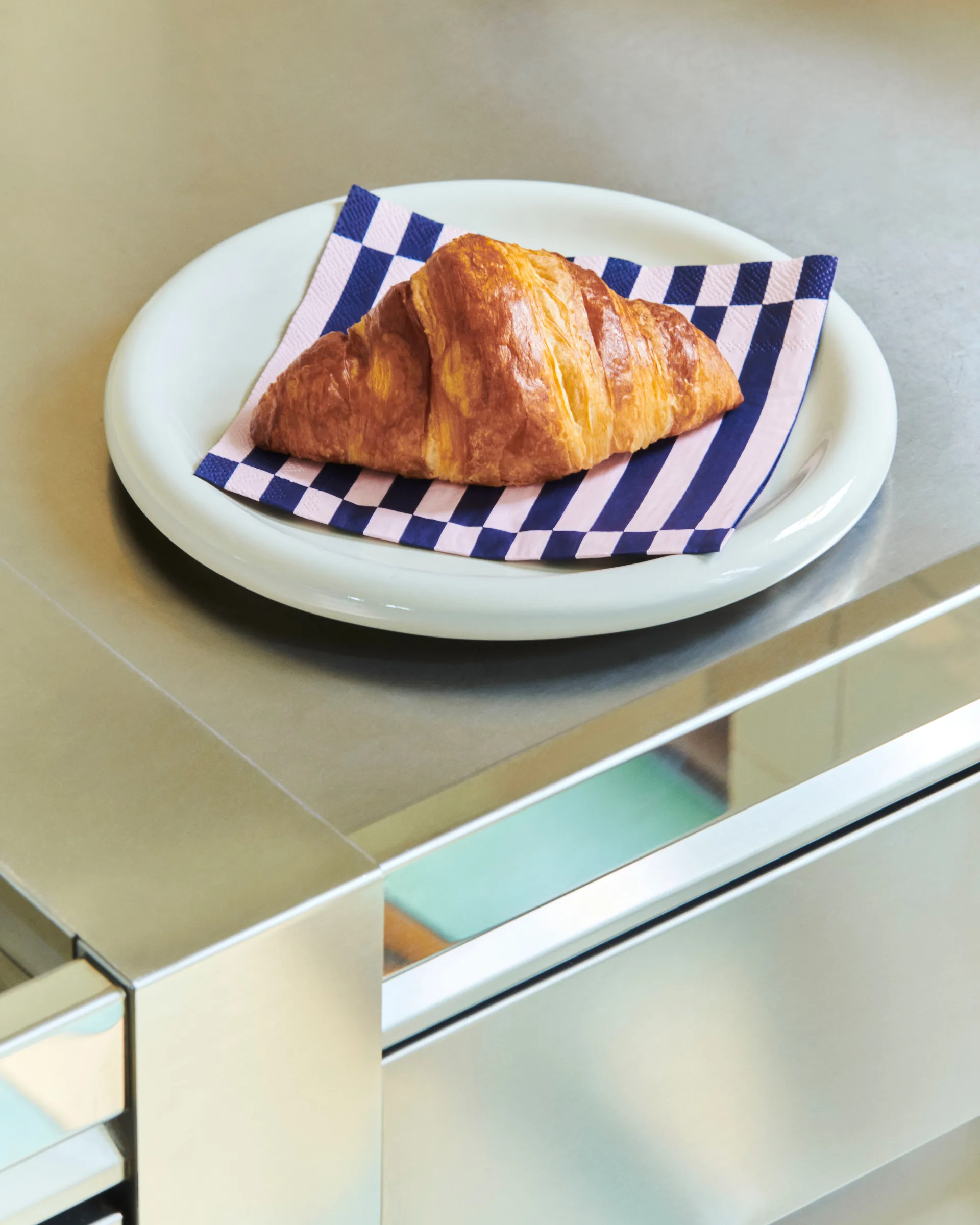 Χαρτοπετσέτες Pattern Dinner Stripe 40x40 cm 20 τεμάχια, Light pink-dark blue pillar HAY