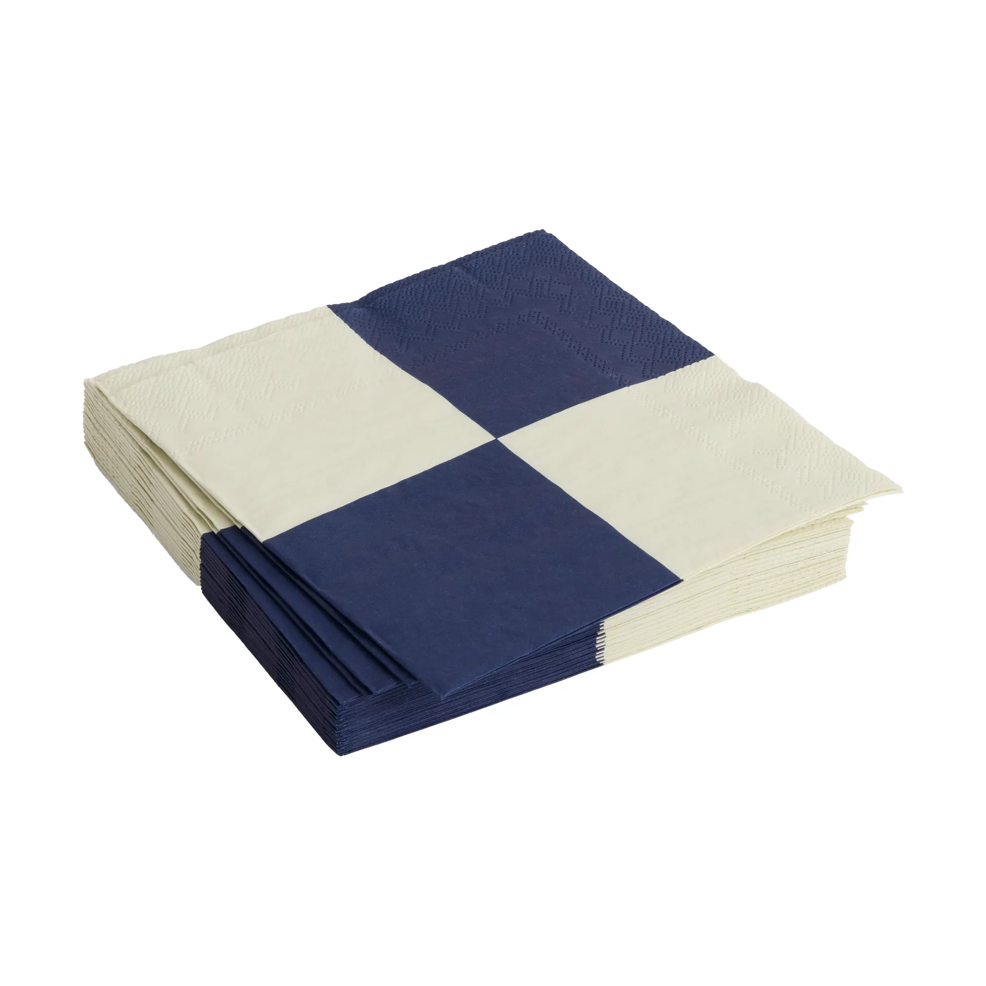 Χαρτοπετσέτες Pattern Lunch Check 33x33 cm 20 τεμάχια, Off white-dark blue L HAY