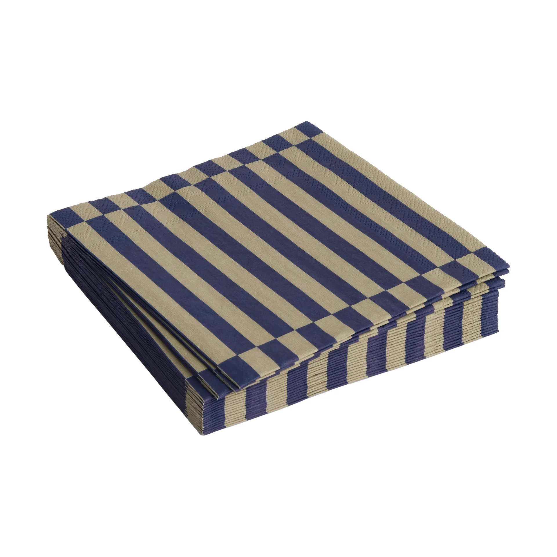 Χαρτοπετσέτες Pattern Lunch Stripe 33x33 cm 20 τεμάχια, Dark blue-dark sand pillar HAY
