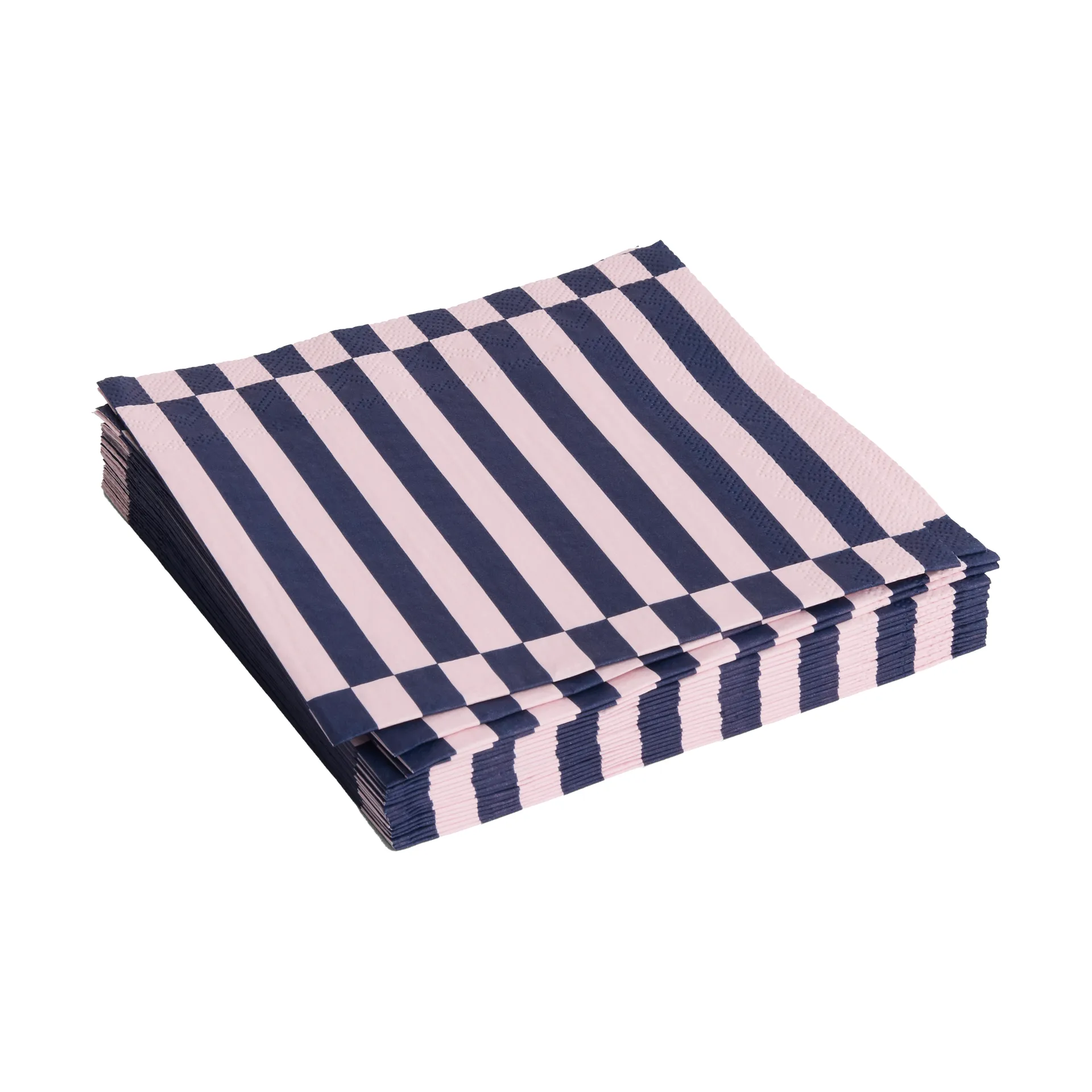 Χαρτοπετσέτες Pattern Lunch Stripe 33x33 cm 20 τεμάχια, Light pink-dark blue pillar HAY