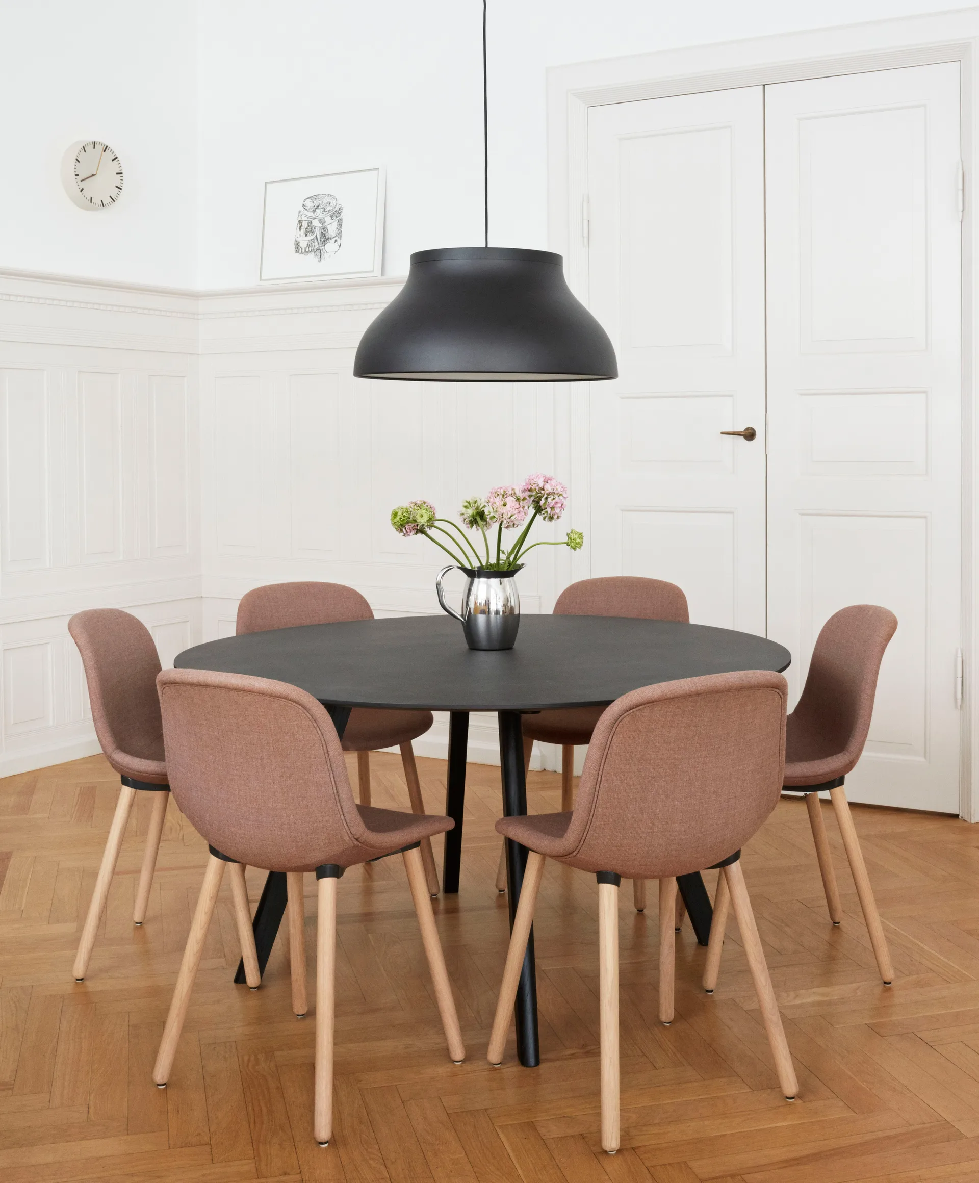 PC κρεμαστό φωτιστικό L Ø60 cm, Απαλό μαύρο HAY