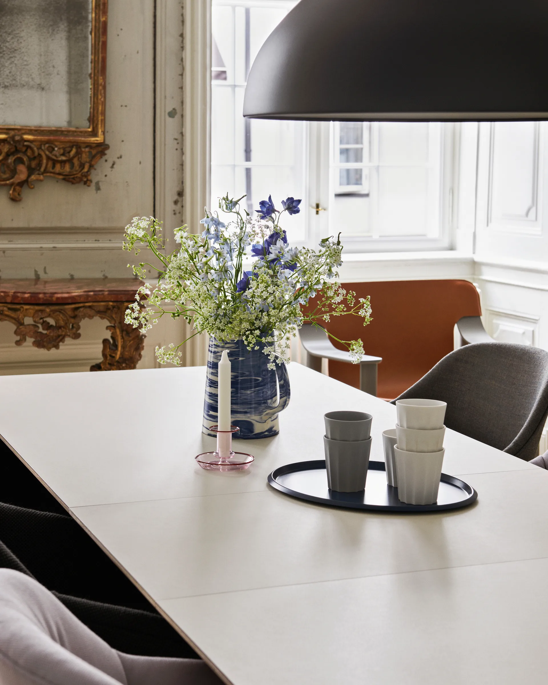 PC κρεμαστό φωτιστικό L Ø60 cm, Απαλό μαύρο HAY