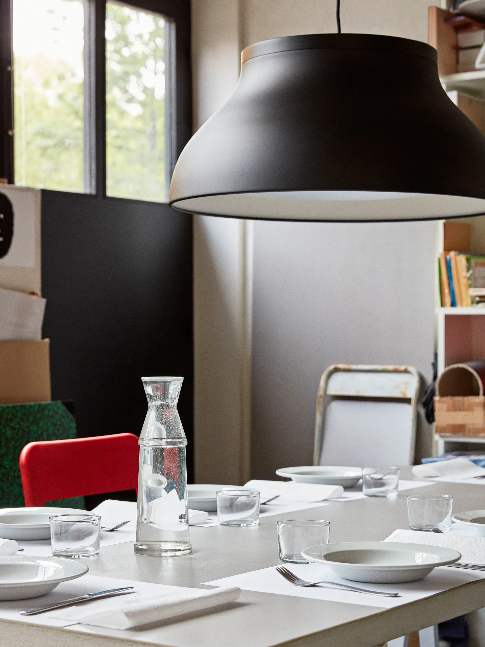 PC κρεμαστό φωτιστικό L Ø60 cm, Απαλό μαύρο HAY