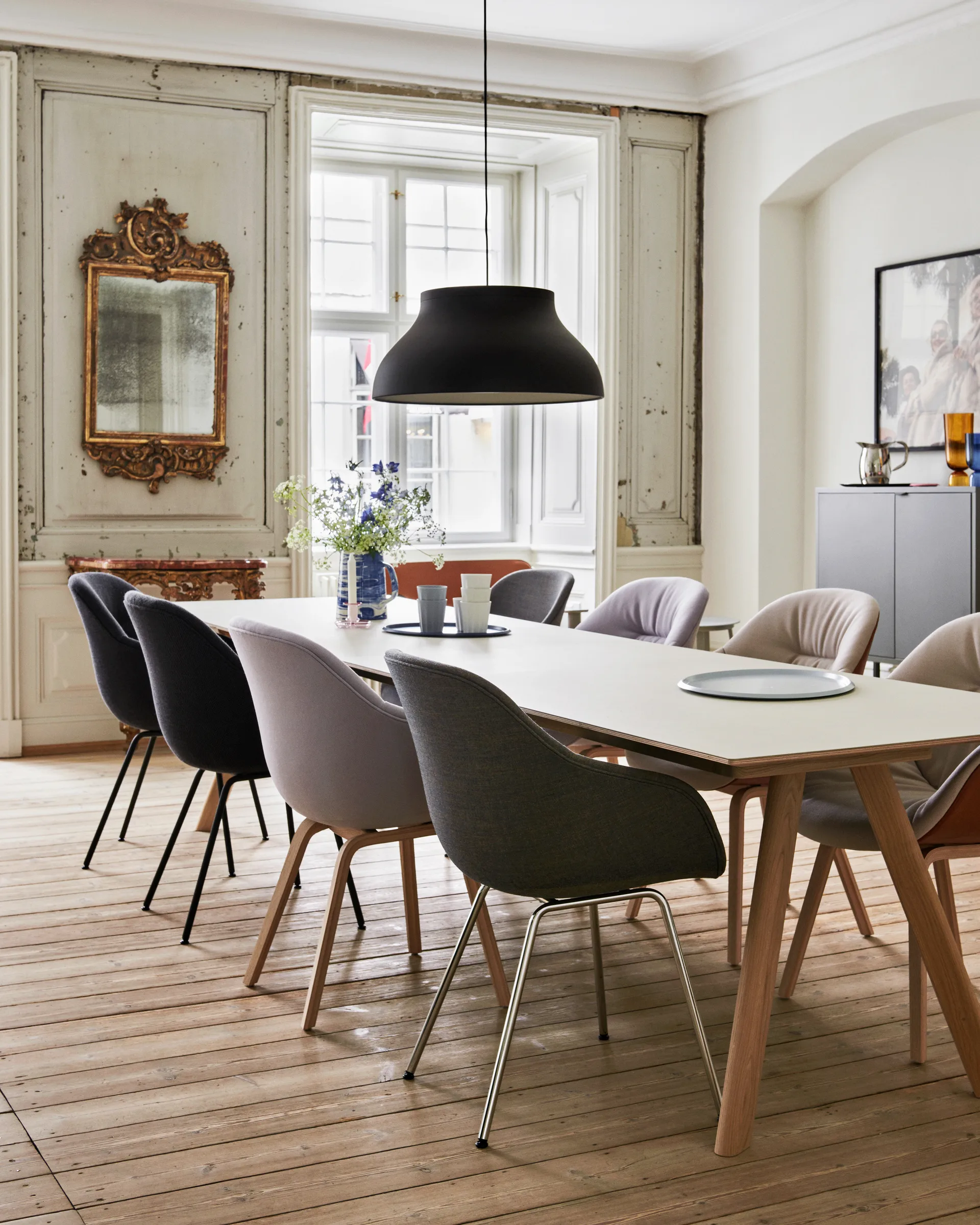 PC κρεμαστό φωτιστικό L Ø60 cm, Απαλό μαύρο HAY