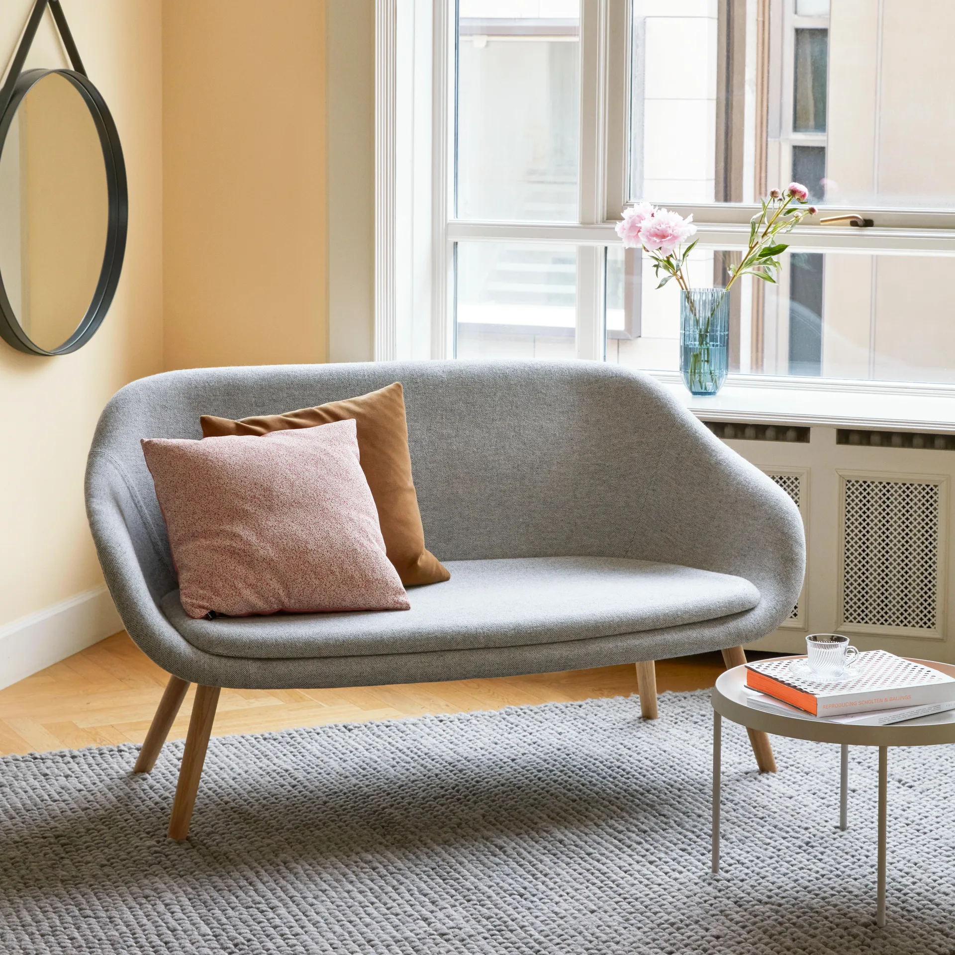 Peas μάλλινο χαλί 170x240 cm, Μέτριο γκρι HAY