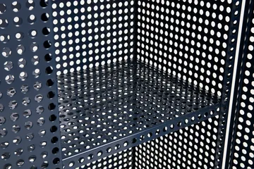 Perforated Cabinet ντουλάπι large - Steel blue - HAY