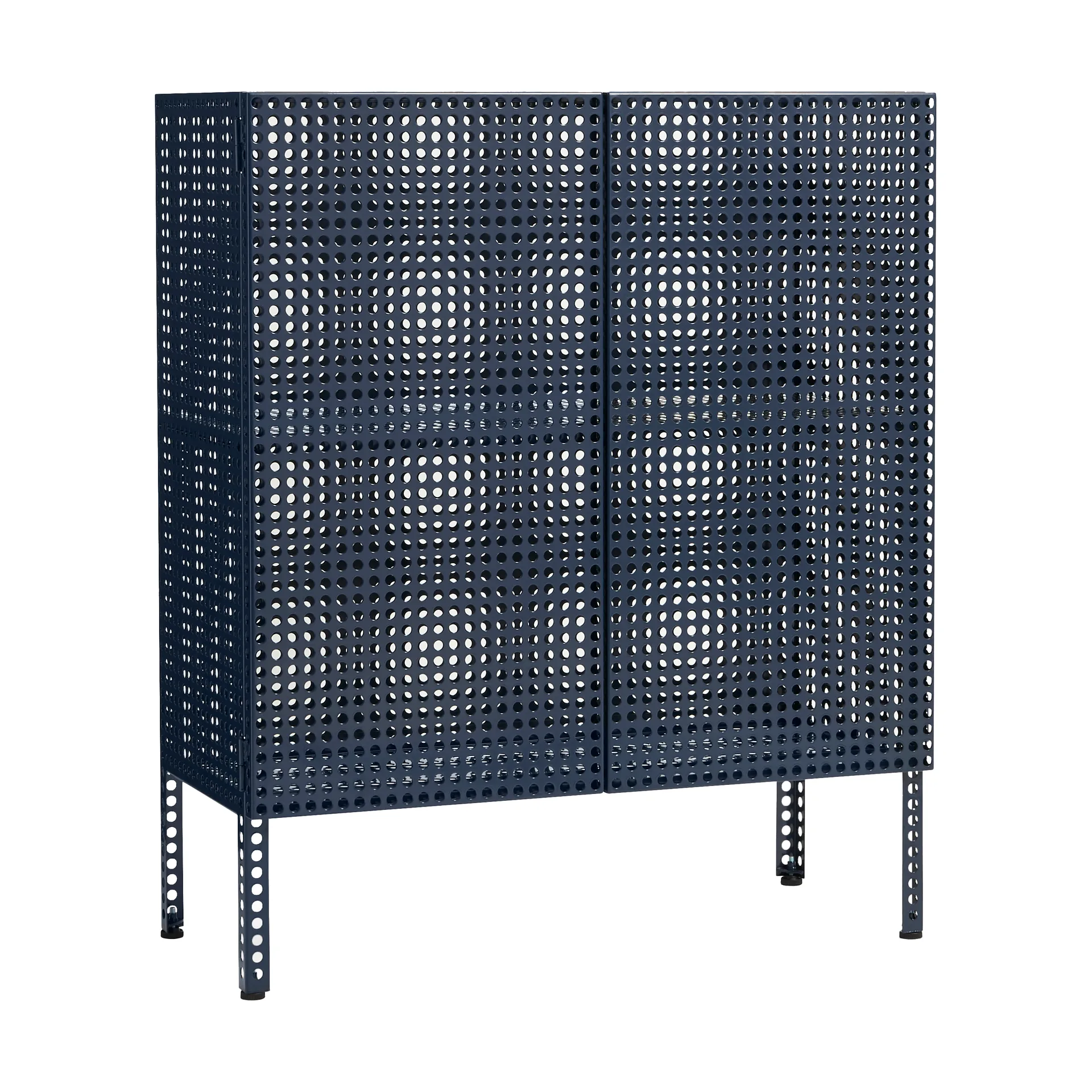 Perforated Cabinet ντουλάπι medium, Steel blue HAY