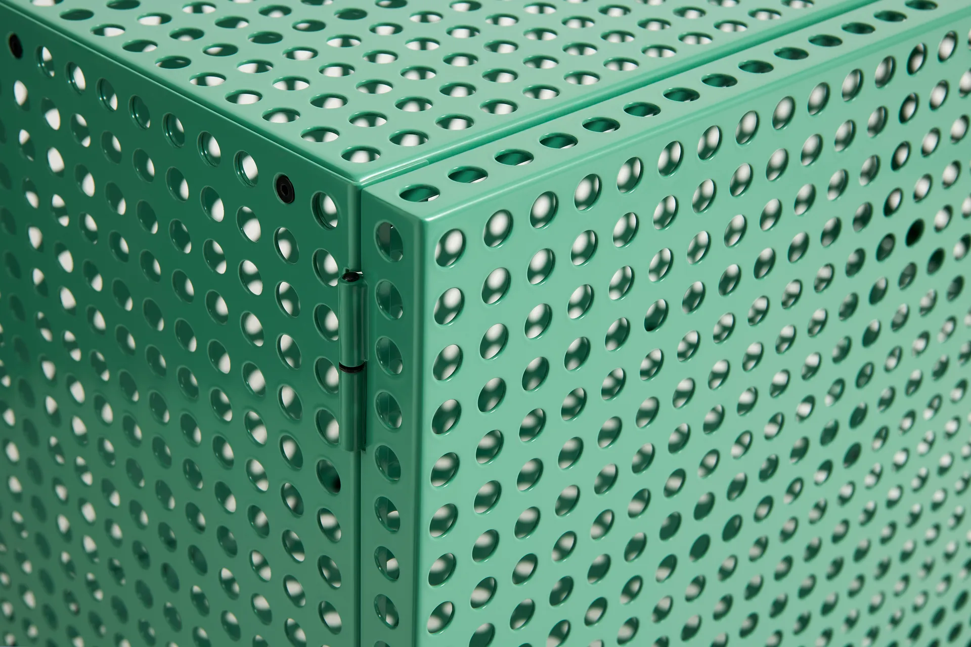Perforated Cabinet ντουλάπι small, Soft jade HAY